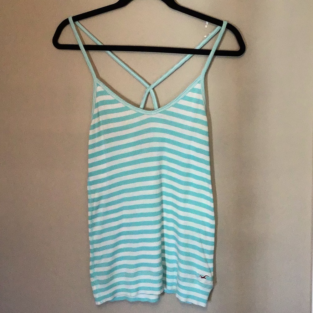 Spaghetti strap cross back tank top